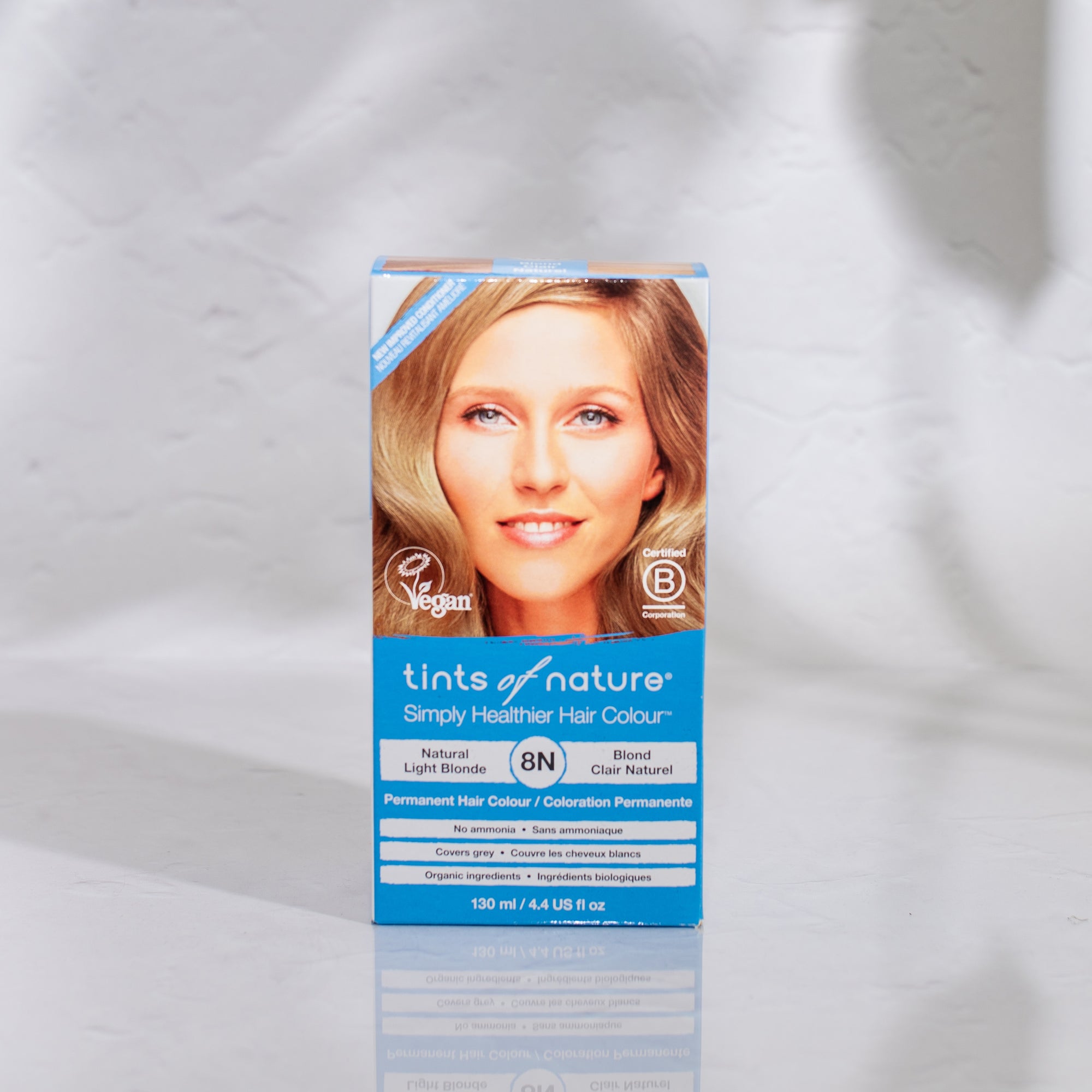 8N Natural Light Blonde Permanent Hair Dye