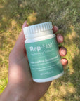 Keep hair and nails healthy with Rep-hair hair and nail supplements.