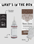 Light Brown Henna Cream Semi-Permanent Hair Dye