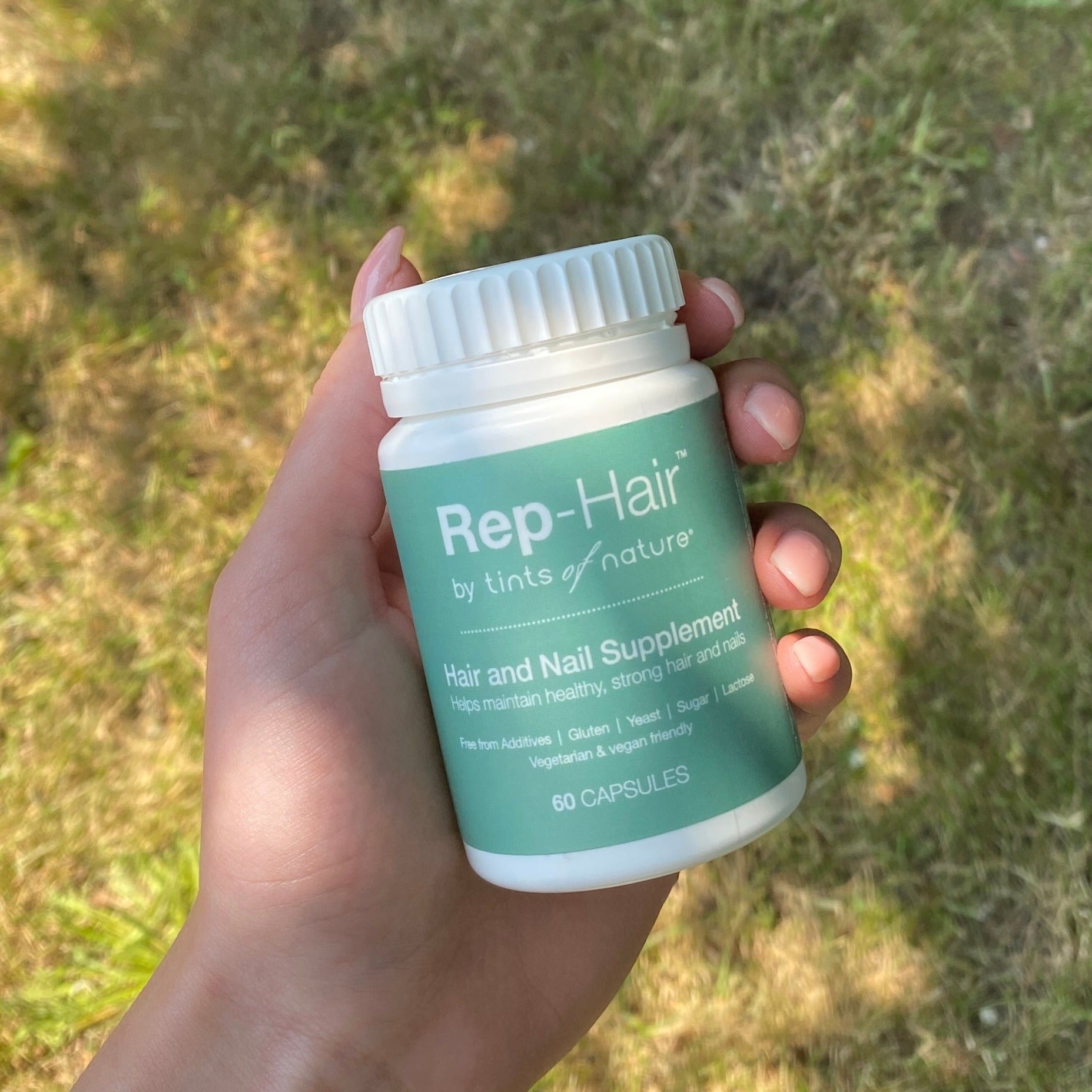 Keep hair and nails healthy with Rep-hair hair and nail supplements.