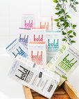 Selection of Tints of Nature Bold hair dye shade in a bathroom setting