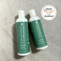 Vegan hair care set: duo of shampoo and conditioner with Natural Health Beauty Awards 2020 Shortlisted logo.