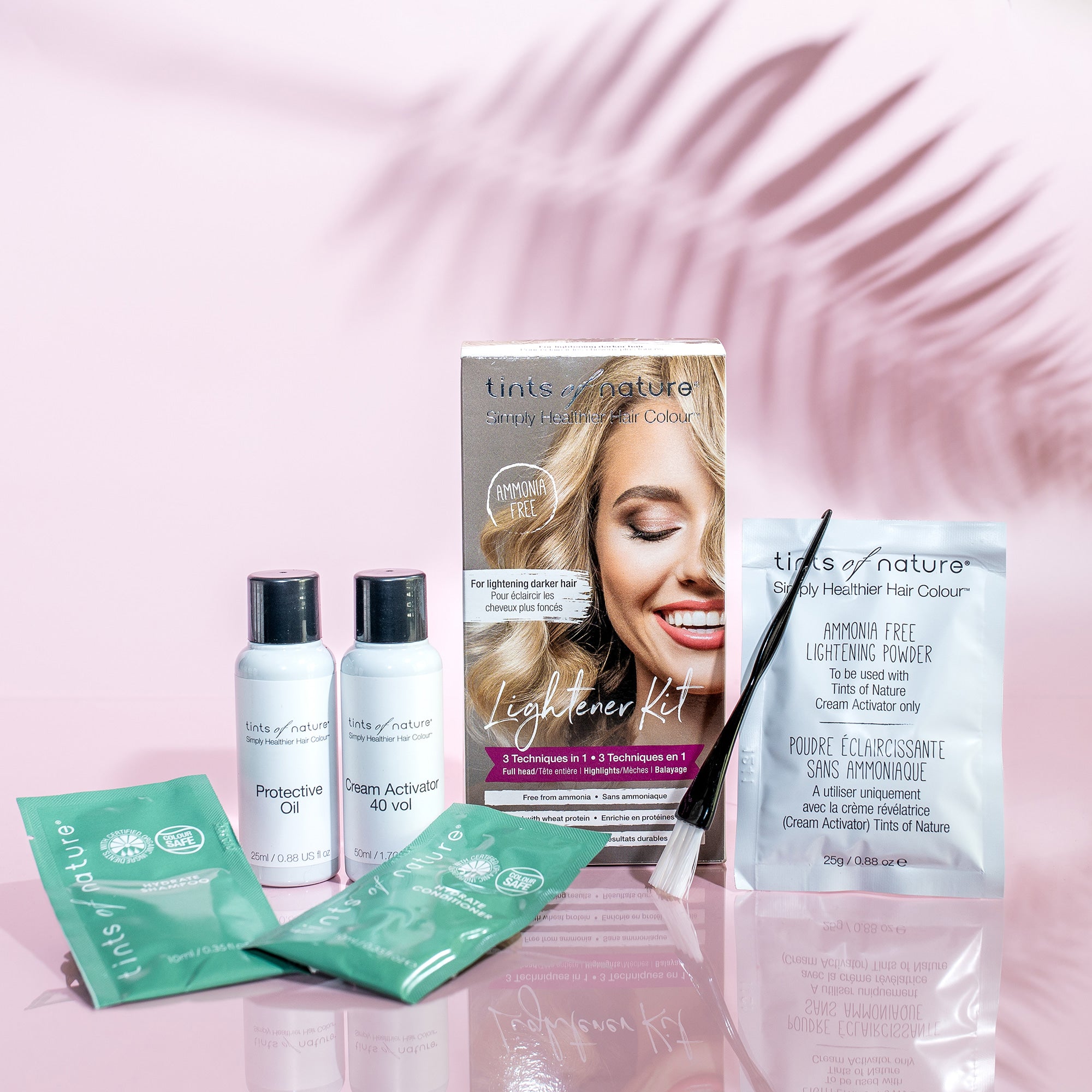 Ammonia-free 3 in 1 Hair Lightener Kit